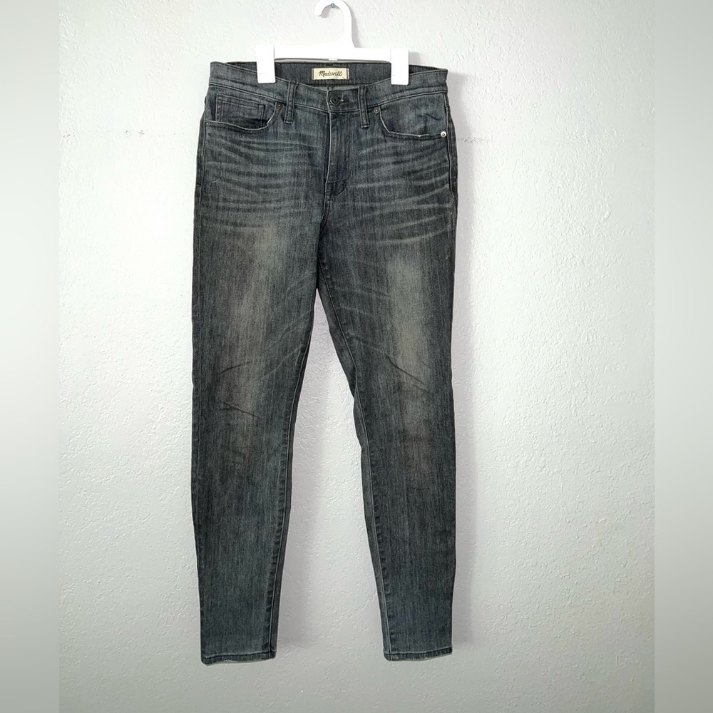 Madewell 9" High Riser Skinny Skinny Gray Jeans